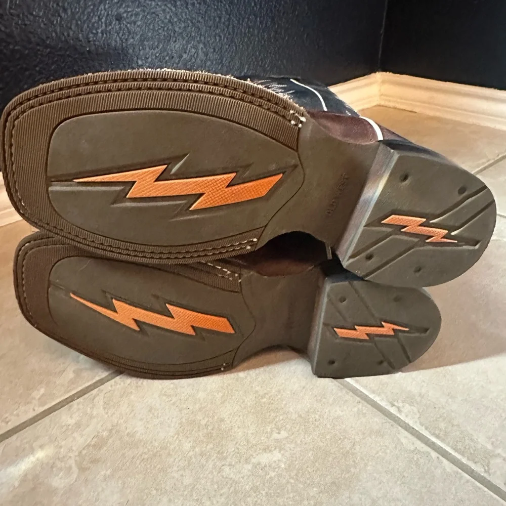 Boys Old West Leather Boots - Picture 5 of 5